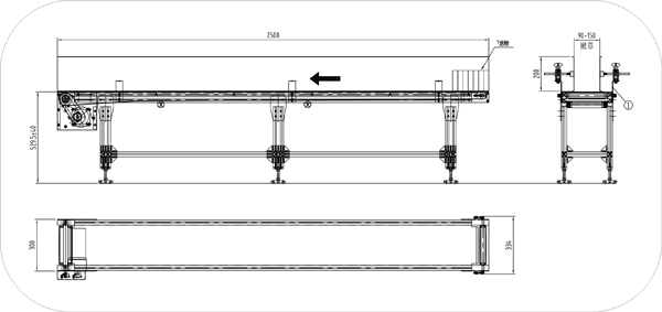 散料皮帶輸送機(jī)示意圖 散料皮帶輸送機(jī)示意圖