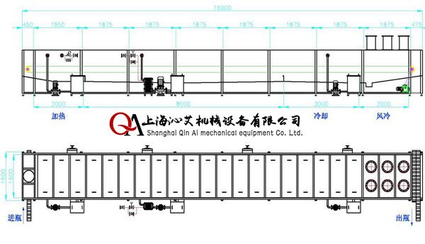 噴淋冷卻機示意圖 噴淋冷卻機示意圖