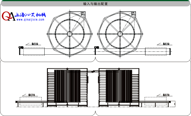 螺旋網帶提升機示意圖 螺旋網帶提升機示意圖