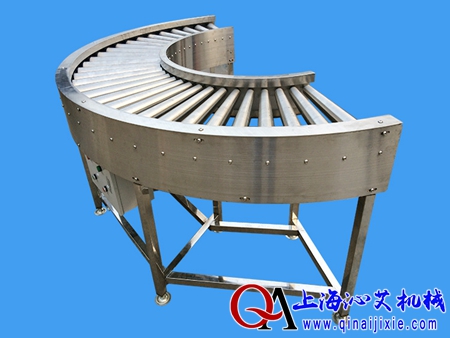 不銹鋼滾筒轉(zhuǎn)彎輸送機(jī) 不銹鋼滾筒轉(zhuǎn)彎輸送機(jī)