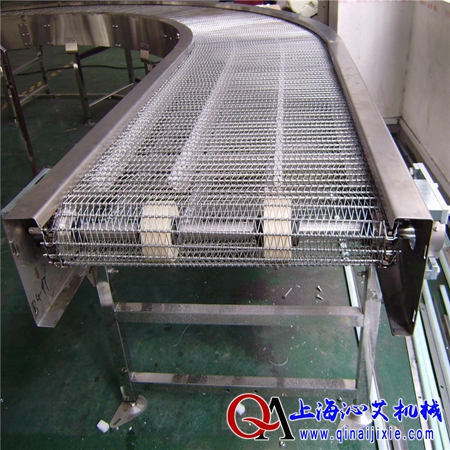 金屬網(wǎng)帶轉(zhuǎn)彎輸送機 金屬網(wǎng)帶轉(zhuǎn)彎輸送機