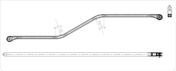 鋁型材滾珠鏈板輸送機 鋁型材滾珠鏈板輸送機